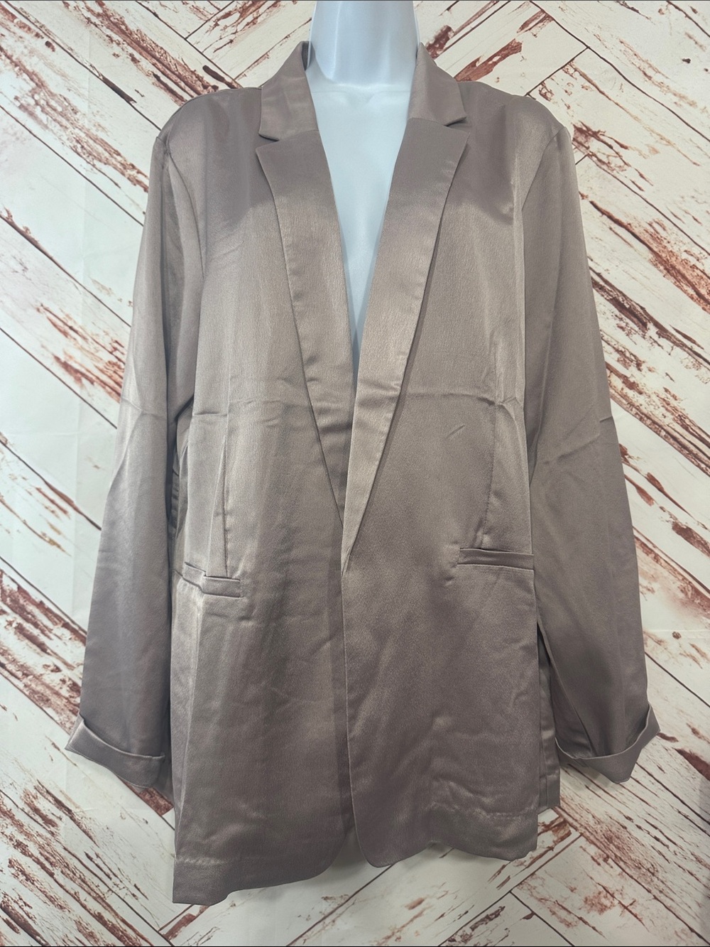 Nwt Maurices mauve Satin Blazer